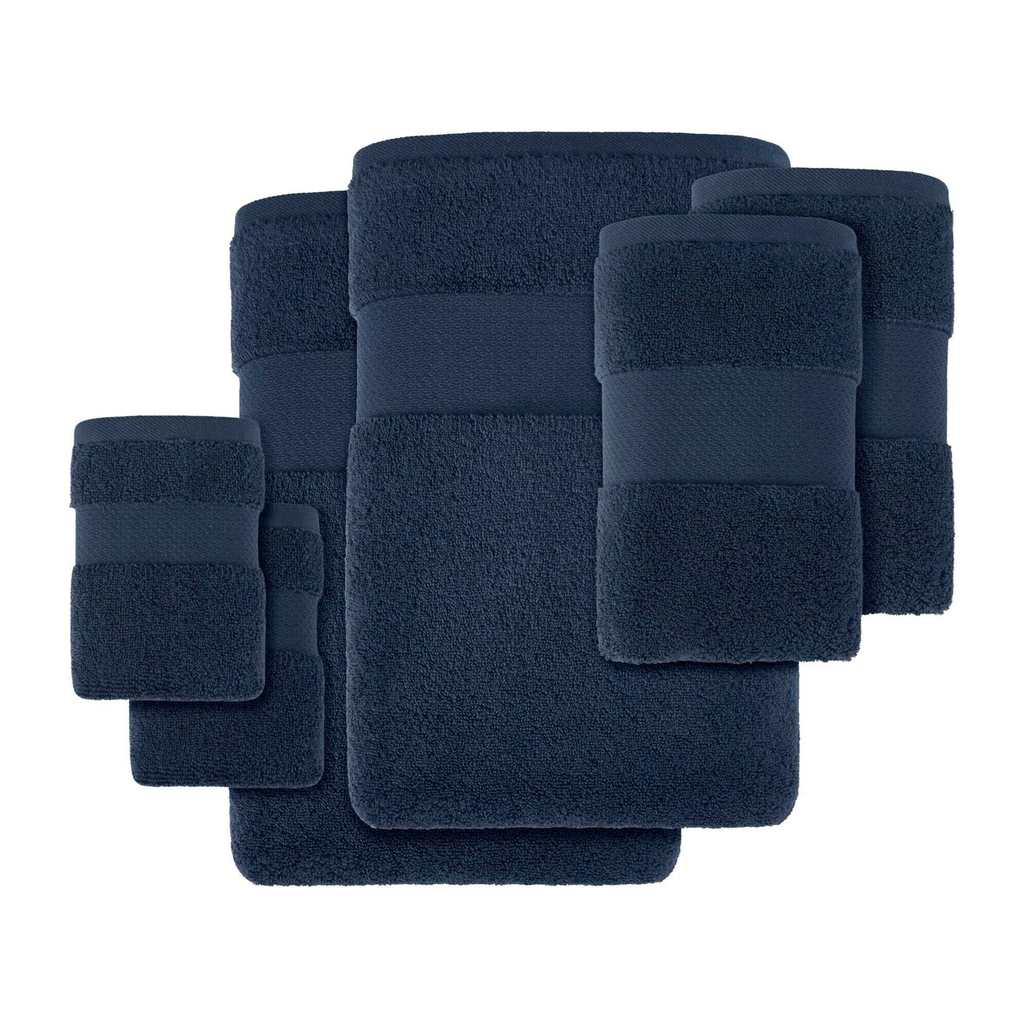 Set di asciugamani da bagno in cotone turco Madison Park Signature da 6 pezzi