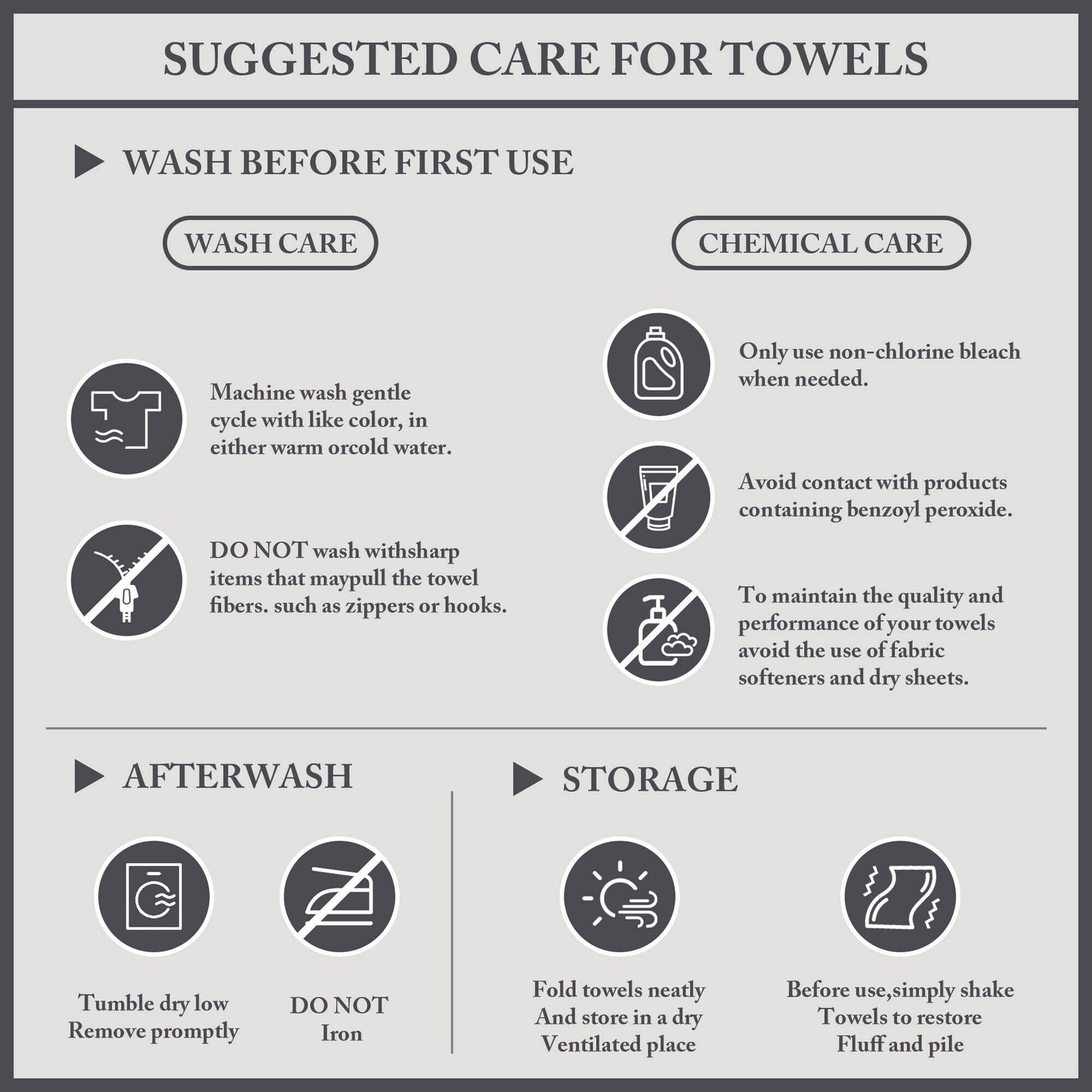 Set di asciugamani da bagno in cotone turco Madison Park Signature da 6 pezzi