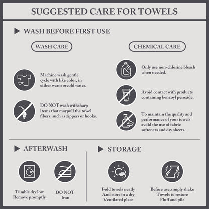 Set di asciugamani da bagno in cotone turco Madison Park Signature da 6 pezzi