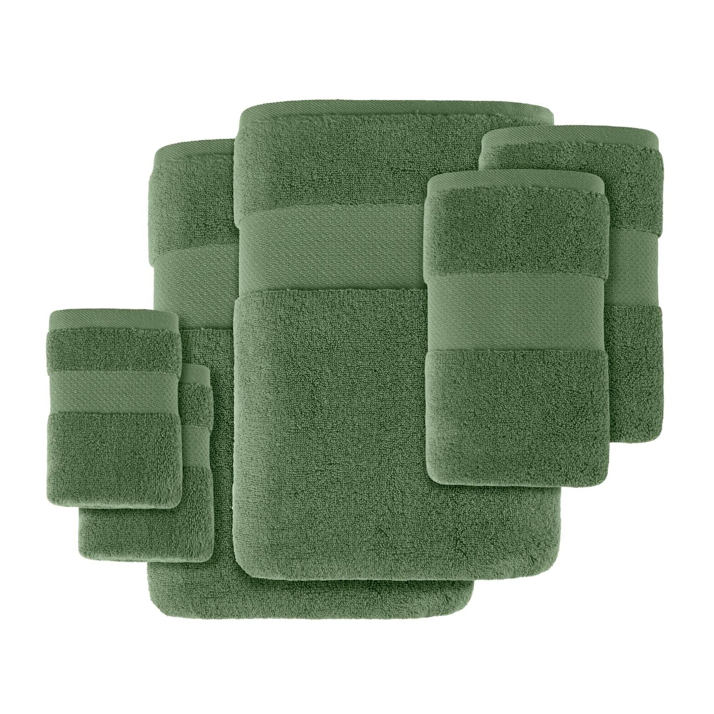 Set di asciugamani da bagno in cotone turco Madison Park Signature da 6 pezzi