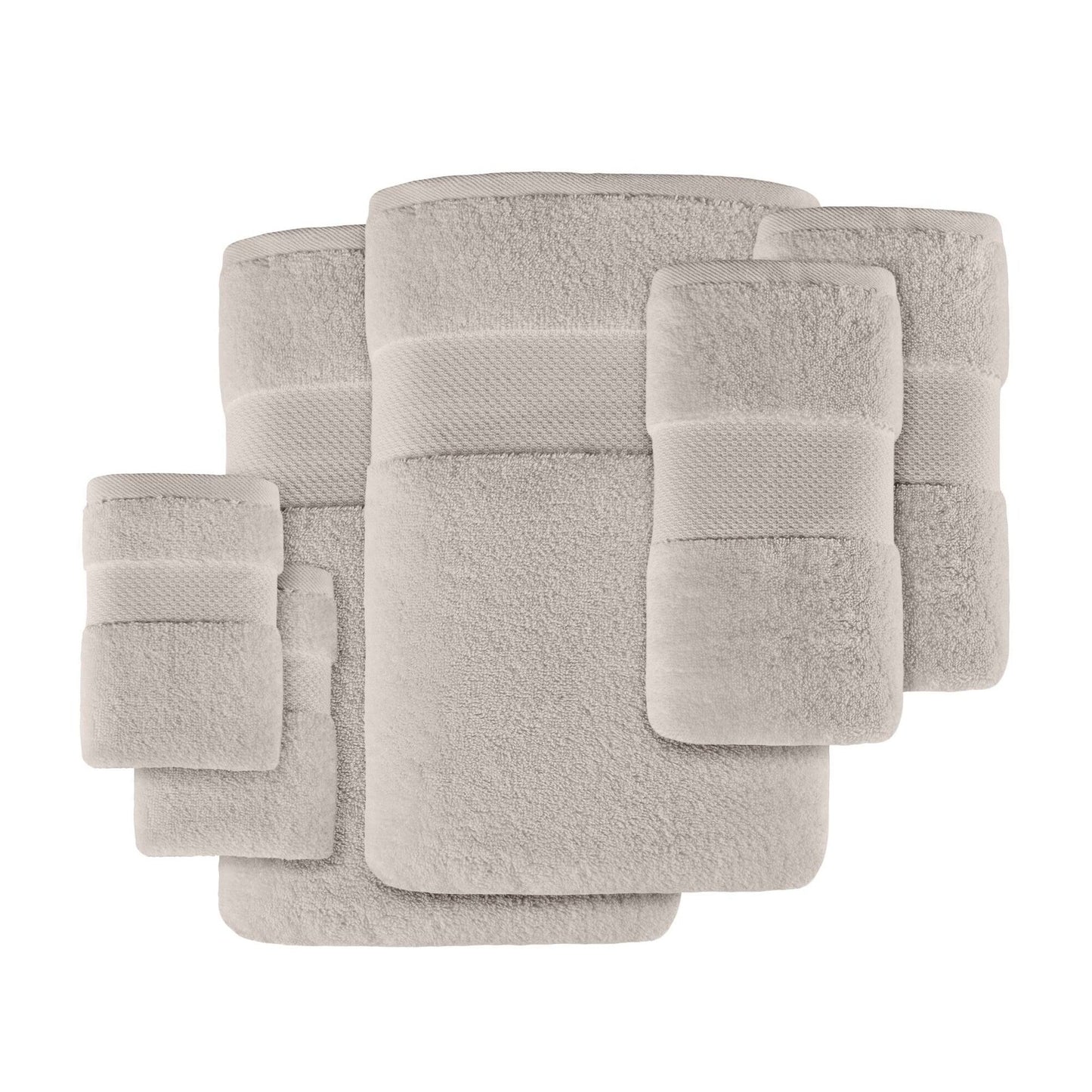 Set di asciugamani da bagno in cotone turco Madison Park Signature da 6 pezzi