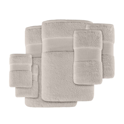 Set di asciugamani da bagno in cotone turco Madison Park Signature da 6 pezzi