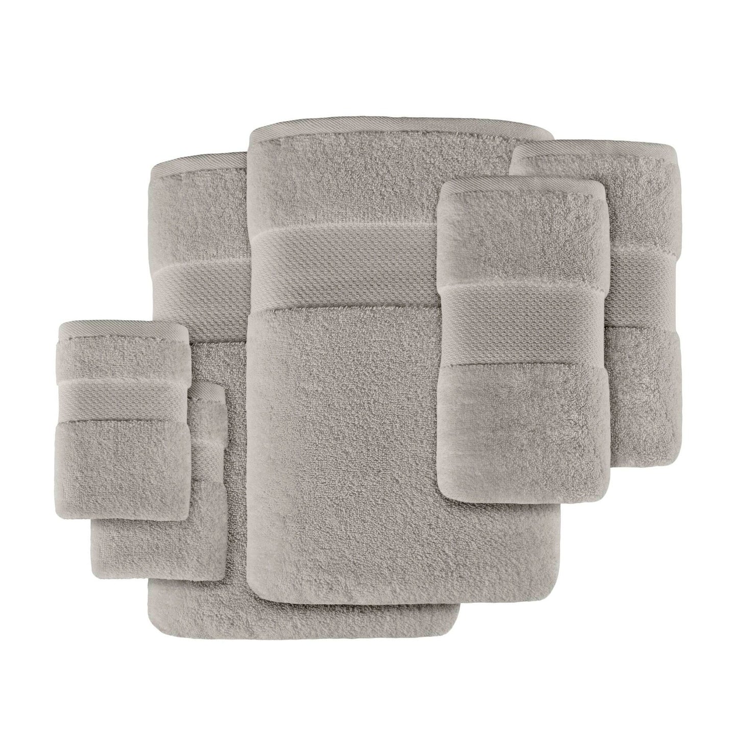 Set di asciugamani da bagno in cotone turco Madison Park Signature da 6 pezzi