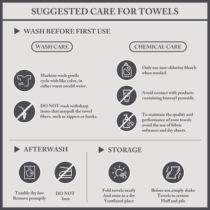 Set di asciugamani da bagno in cotone turco Madison Park Signature da 6 pezzi