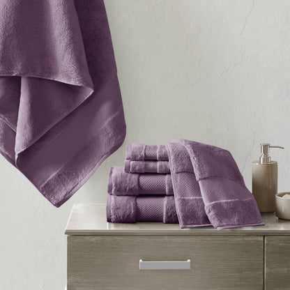 Set di asciugamani da bagno in cotone turco Madison Park Signature da 6 pezzi