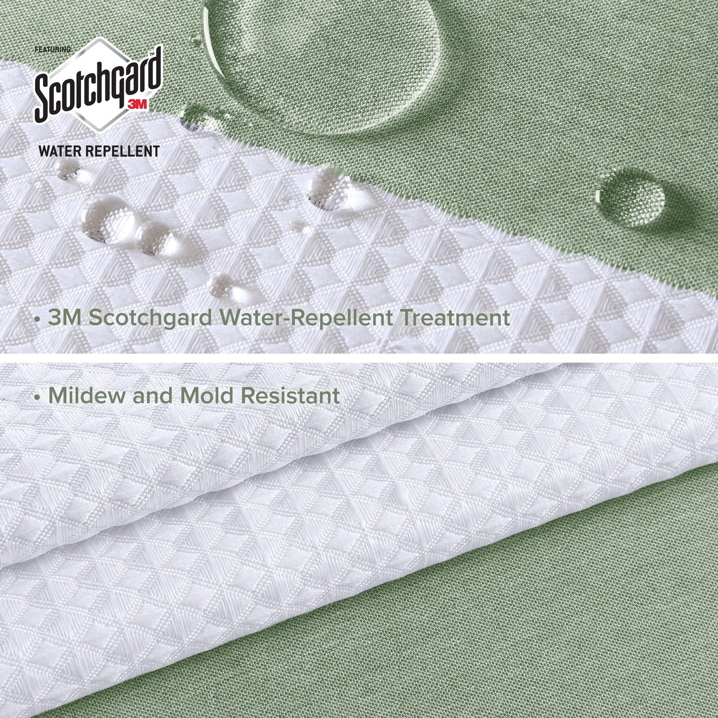 Tenda da doccia a nido d'ape Madison Park Spa con trattamento 3M