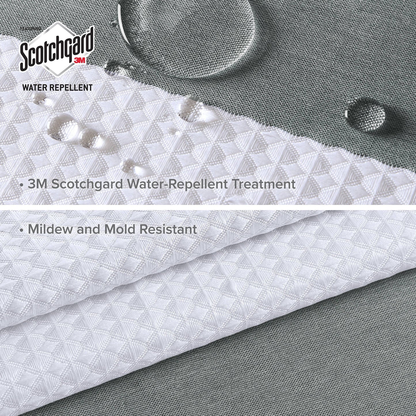 Tenda da doccia a nido d'ape Madison Park Spa con trattamento 3M