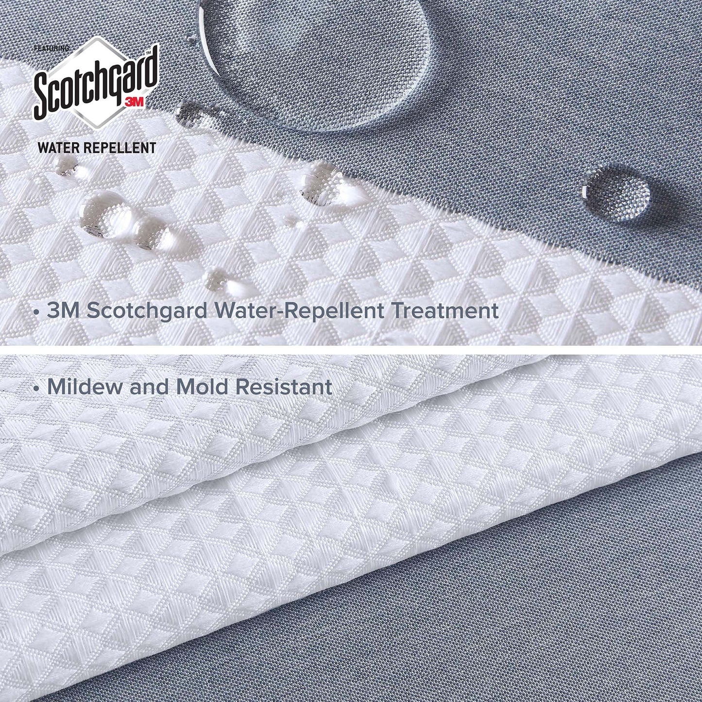 Tenda da doccia a nido d'ape Madison Park Spa con trattamento 3M