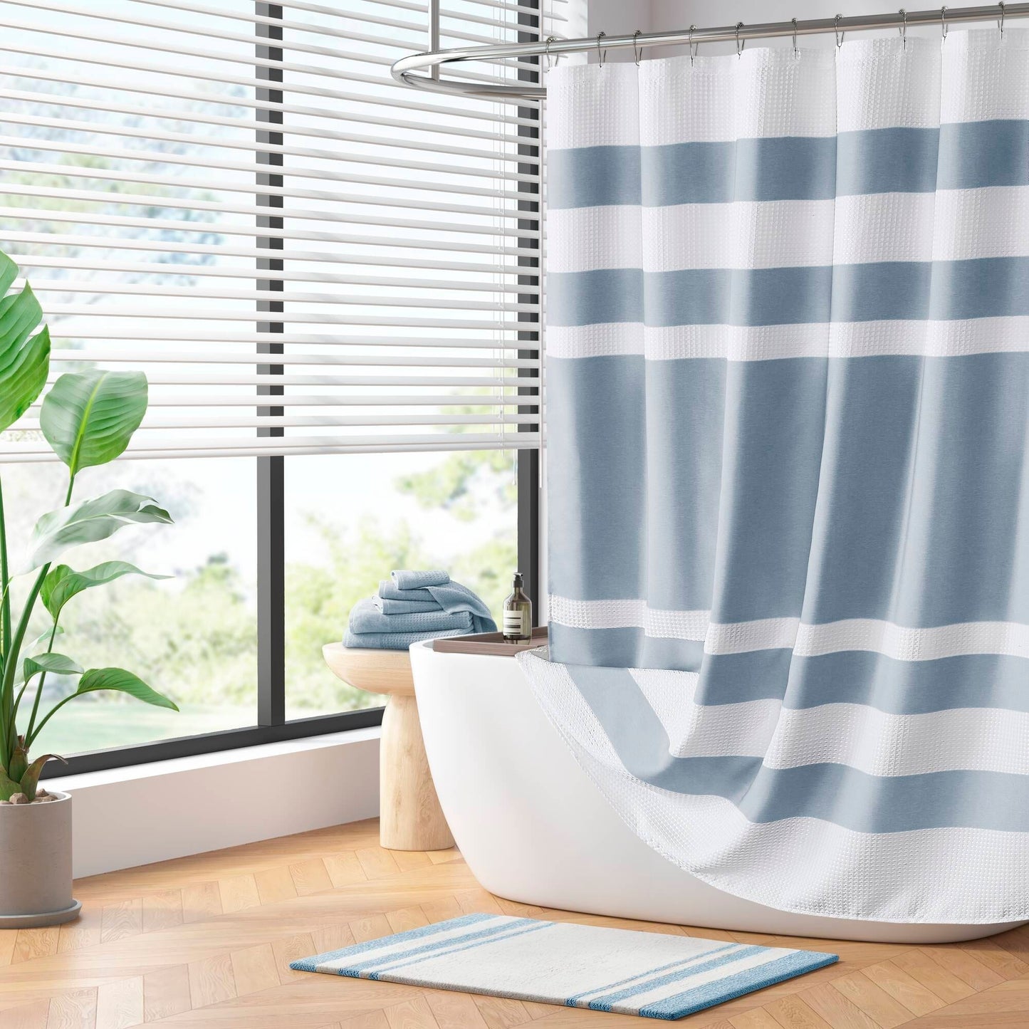 Tenda da doccia a nido d'ape Madison Park Spa con trattamento 3M