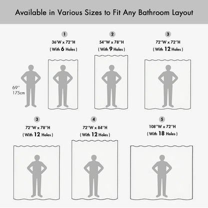 Tenda da doccia a nido d'ape Madison Park Spa con trattamento 3M