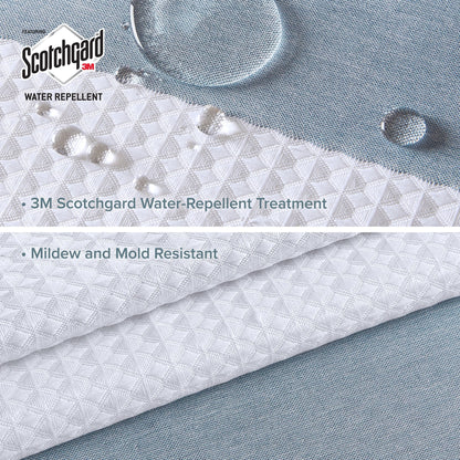 Tenda da doccia a nido d'ape Madison Park Spa con trattamento 3M