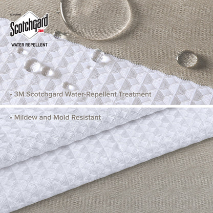 Tenda da doccia a nido d'ape Madison Park Spa con trattamento 3M