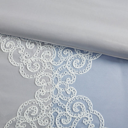 Set di piumoni in microfibra ricamati Madison Park Vera da 8 pezzi