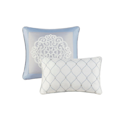 Set di piumoni in microfibra ricamati Madison Park Vera da 8 pezzi