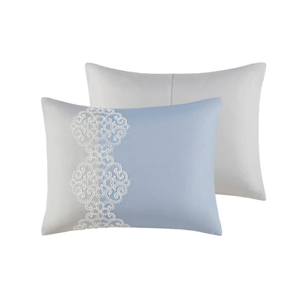 Set di piumoni in microfibra ricamati Madison Park Vera da 8 pezzi