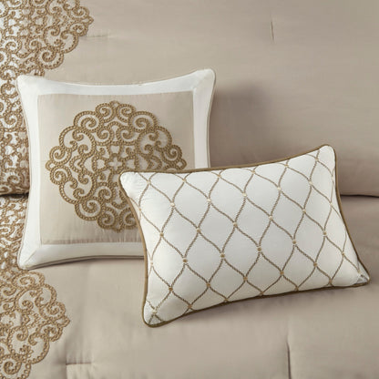 Set di piumoni in microfibra ricamati Madison Park Vera da 8 pezzi