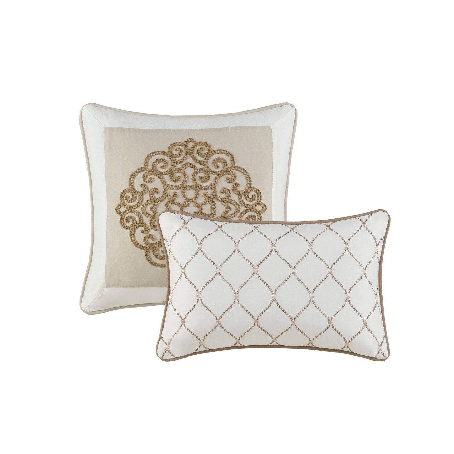 Set di piumoni in microfibra ricamati Madison Park Vera da 8 pezzi