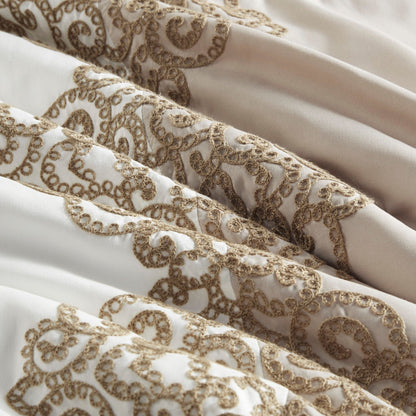 Set di piumoni in microfibra ricamati Madison Park Vera da 8 pezzi