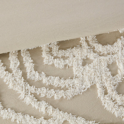 Set copripiumino con medaglione in ciniglia di cotone trapuntato Madison Park Virginia