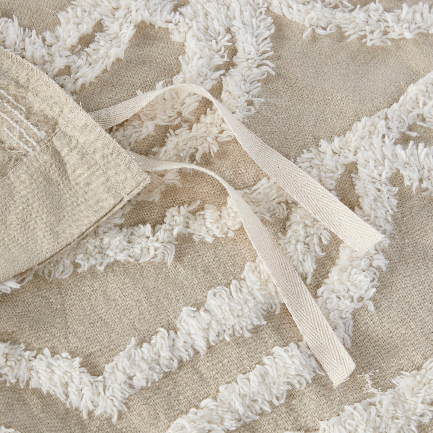 Set copripiumino con medaglione in ciniglia di cotone trapuntato Madison Park Virginia