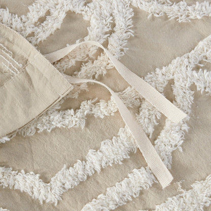 Set copripiumino con medaglione in ciniglia di cotone trapuntato Madison Park Virginia