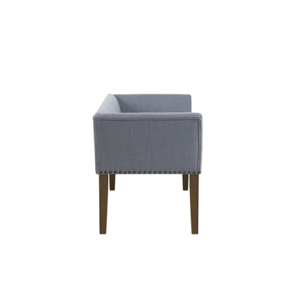 Panca imbottita Madison Park Welburn 49.5 con schienale e gambe in legno