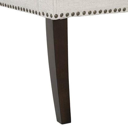 Panca imbottita Madison Park Welburn 49.5 con schienale e gambe in legno