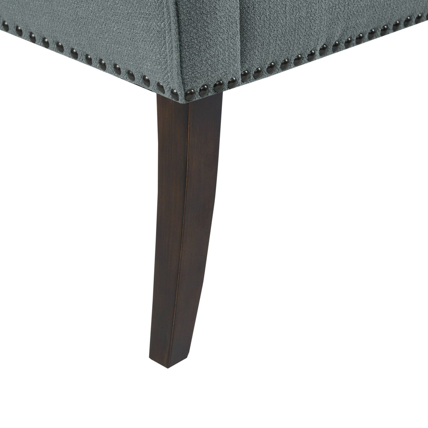 Panca imbottita Madison Park Welburn 49.5 con schienale e gambe in legno