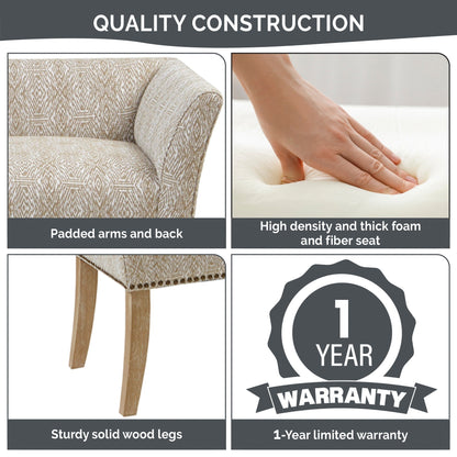 Panca imbottita Madison Park Welburn 49.5 con schienale e gambe in legno