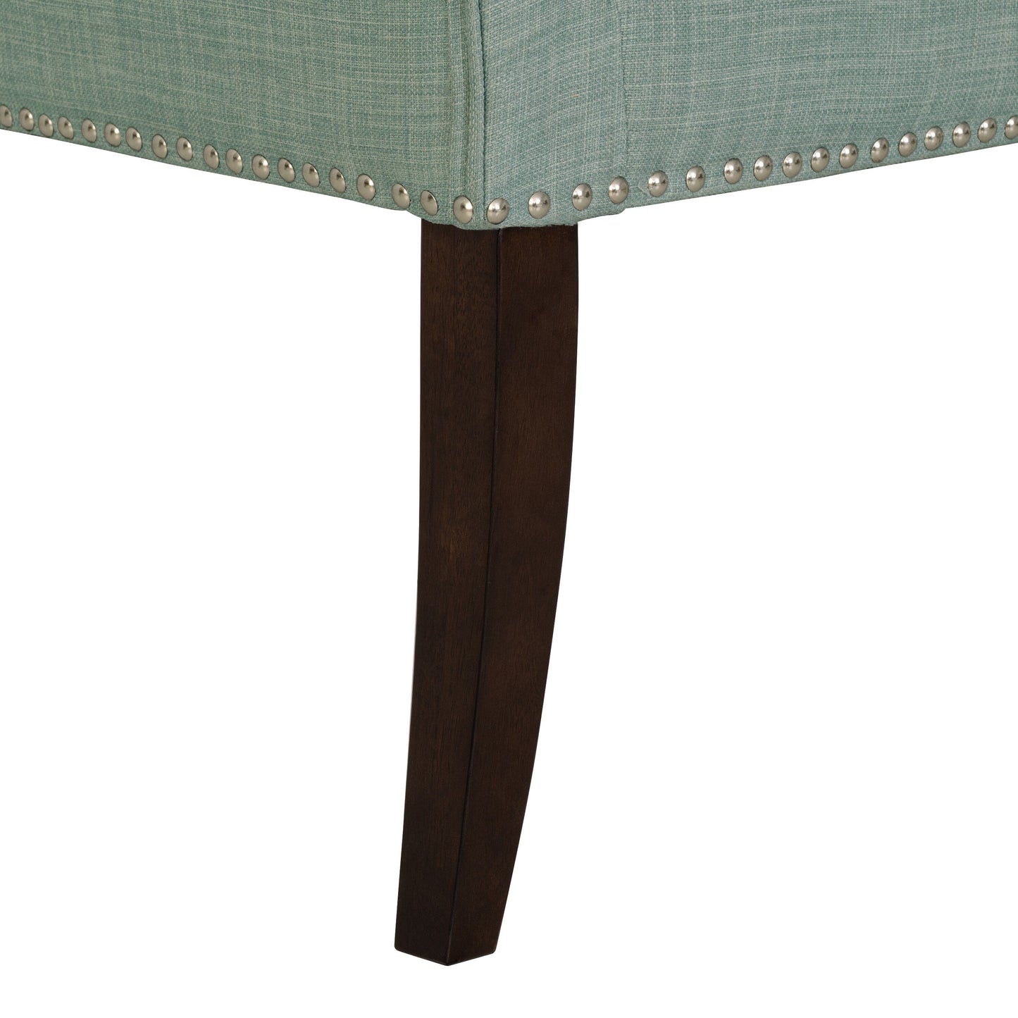 Panca imbottita Madison Park Welburn 49.5 con schienale e gambe in legno