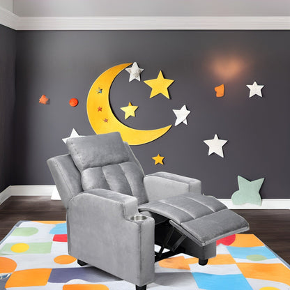 Sedili magici per supereroi e principesse, poltrona reclinabile super deluxe per bambini con poggiapiedi, poggiatesta e 2 portabicchieri