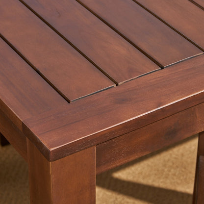 Set da pranzo Magnolia Outdoor Rustic in legno di acacia da 7 pezzi di Christopher Knight Home