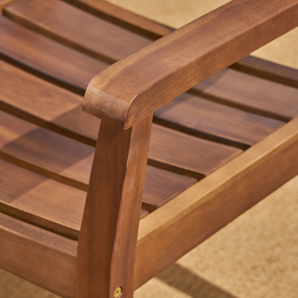 Set da pranzo Magnolia Outdoor Rustic in legno di acacia da 7 pezzi di Christopher Knight Home