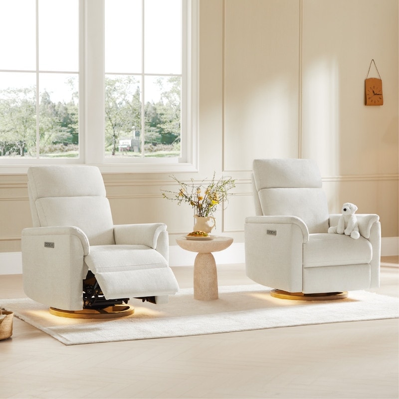 Poltrona reclinabile girevole elettrica per bambini Maire con luce notturna