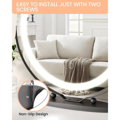 Specchio per il trucco con luci