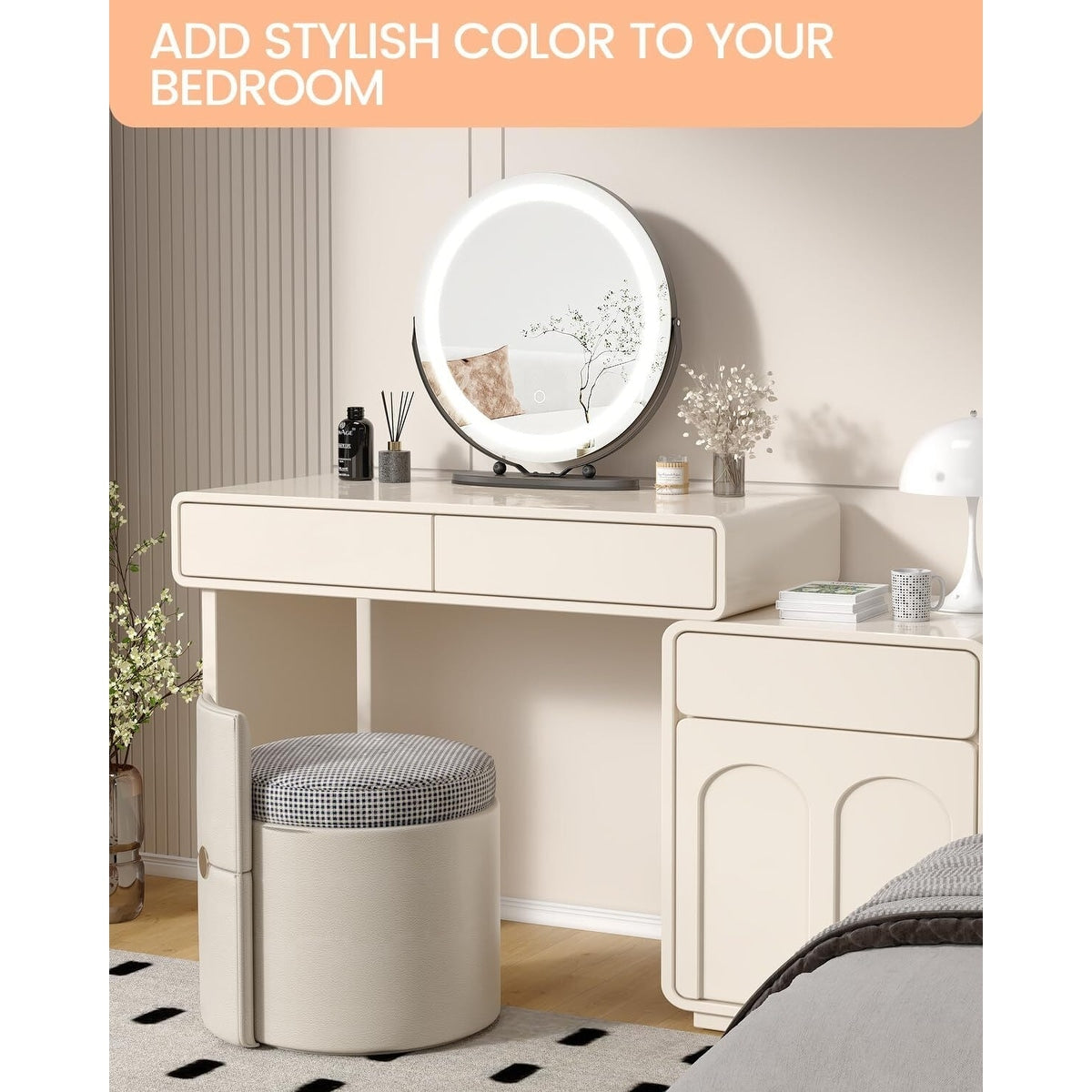 Specchio per il trucco con luci