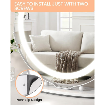 Specchio per il trucco con luci