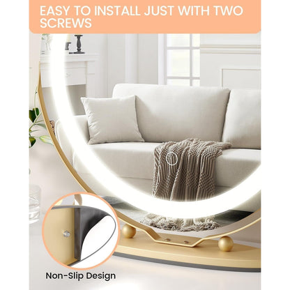 Specchio per il trucco con luci