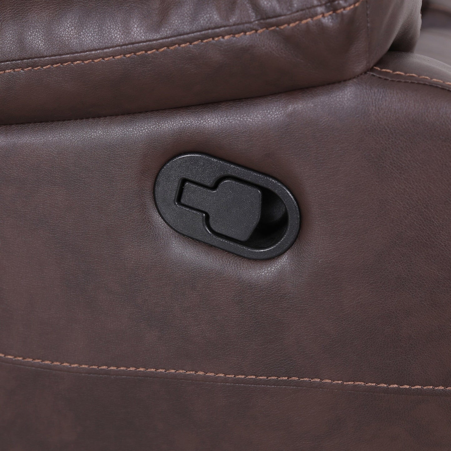 Poltrona reclinabile girevole in similpelle trapuntata Malic di Christopher Knight Home