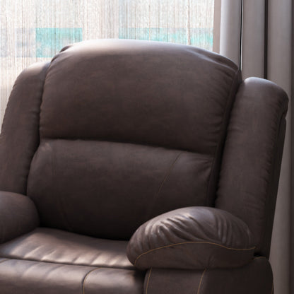 Poltrona reclinabile girevole in similpelle trapuntata Malic di Christopher Knight Home