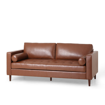 Divano a 3 posti Malinta Contemporary Tufted di Christopher Knight Home - 82,25 L x 33,00 P x 33,00 A
