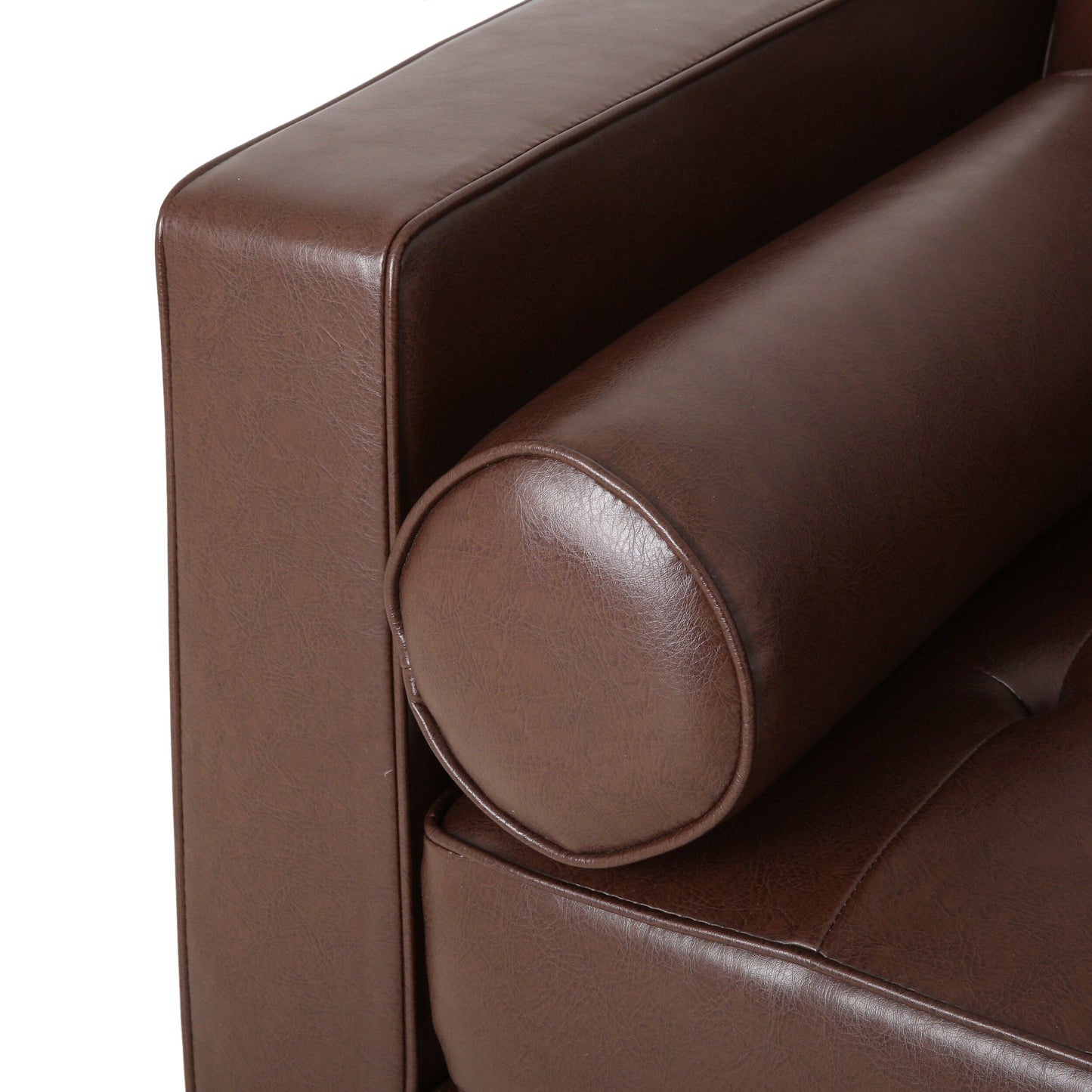 Divano a 3 posti Malinta Contemporary Tufted di Christopher Knight Home - 82,25 L x 33,00 P x 33,00 A