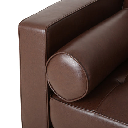 Divano a 3 posti Malinta Contemporary Tufted di Christopher Knight Home - 82,25 L x 33,00 P x 33,00 A