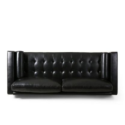 Divano a 3 posti Malinta Contemporary Tufted di Christopher Knight Home - 82,25 L x 33,00 P x 33,00 A