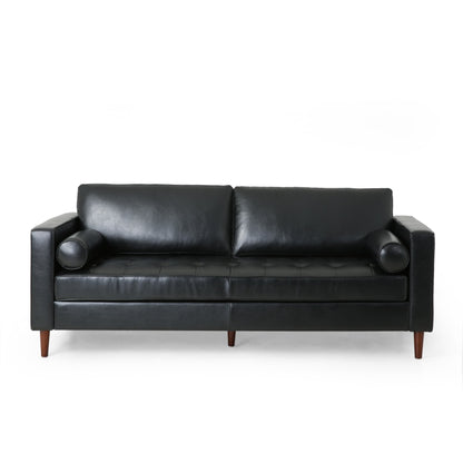 Divano a 3 posti Malinta Contemporary Tufted di Christopher Knight Home - 82,25 L x 33,00 P x 33,00 A
