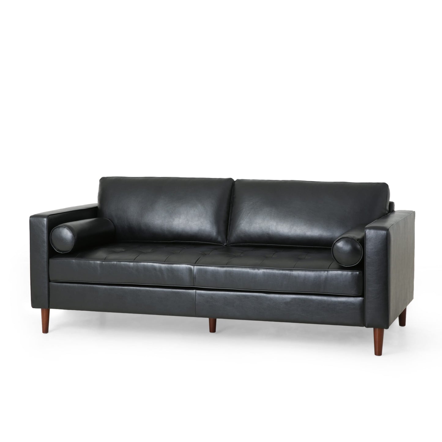 Divano a 3 posti Malinta Contemporary Tufted di Christopher Knight Home - 82,25 L x 33,00 P x 33,00 A