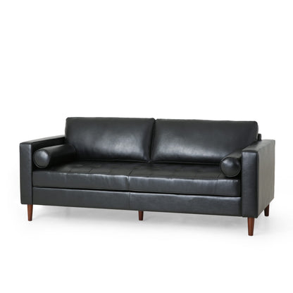 Divano a 3 posti Malinta Contemporary Tufted di Christopher Knight Home - 82,25 L x 33,00 P x 33,00 A