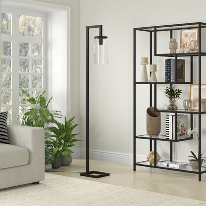 Lampada da terra alta Malva 67.75 con paralume in vetro - 11 di larghezza