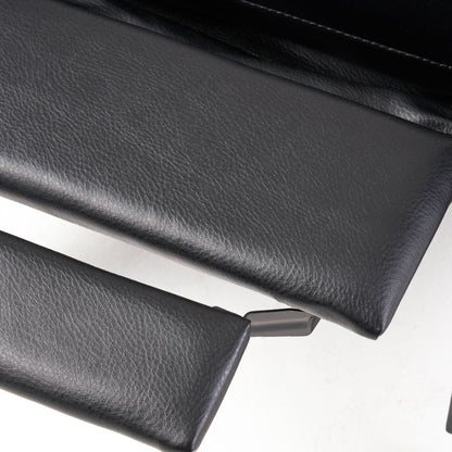 Poltrona reclinabile manuale imbottita in PU con struttura in legno