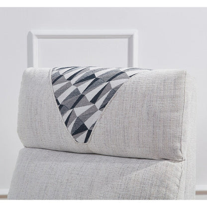 Poltrona reclinabile manuale dal design classico con braccioli imbottiti, soggiorno